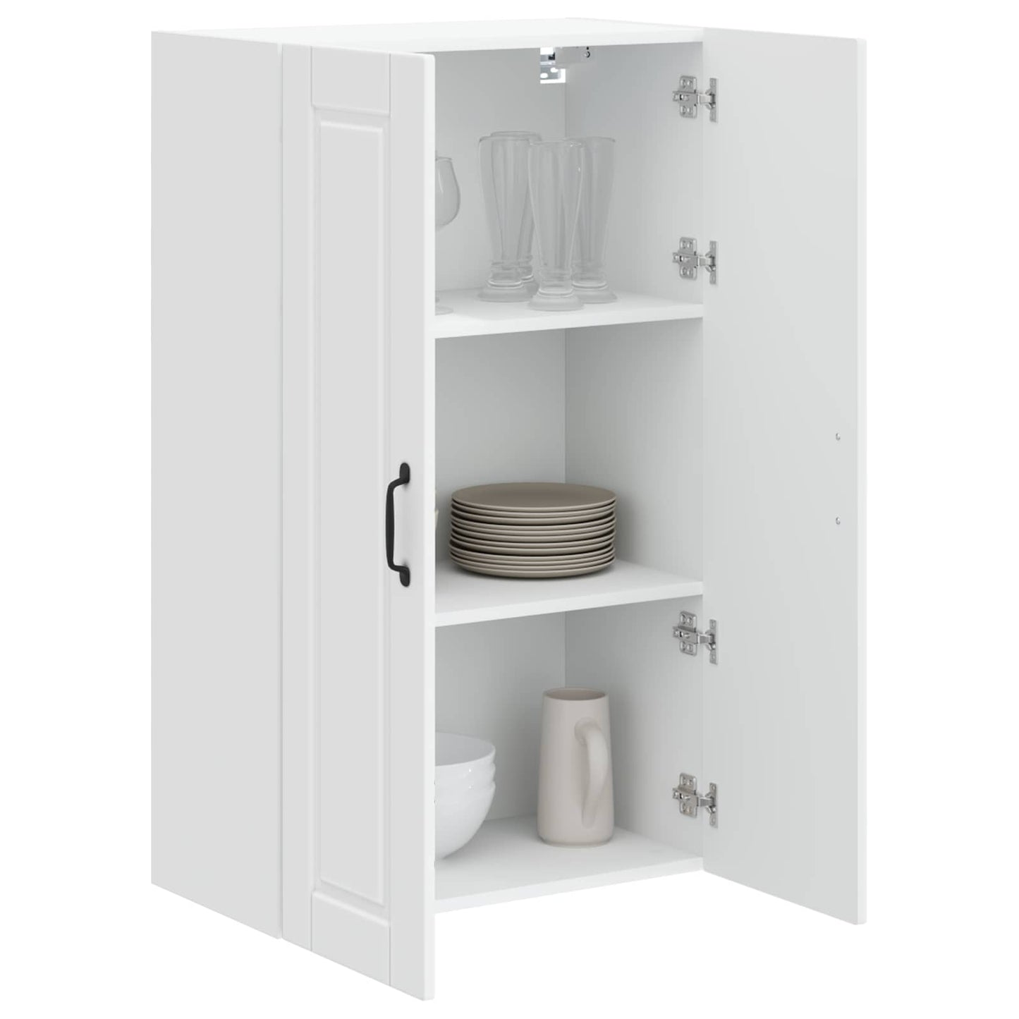 vidaXL Küchenschrank Hochglanz Weiß 60 x 31 x 100 cm Holzwerkstoff