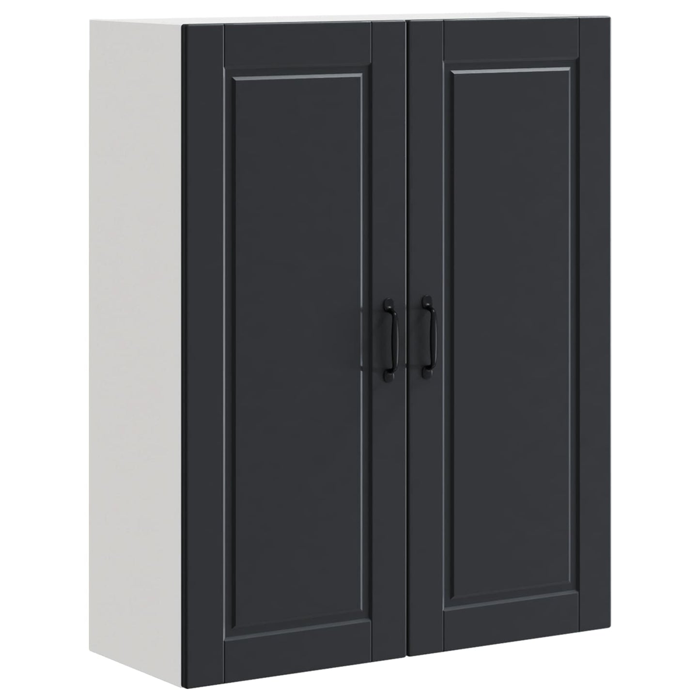 vidaXL Küchenschrank mit Regal Schwarz 80 x 31 x 100 cm Holzwerkstoff