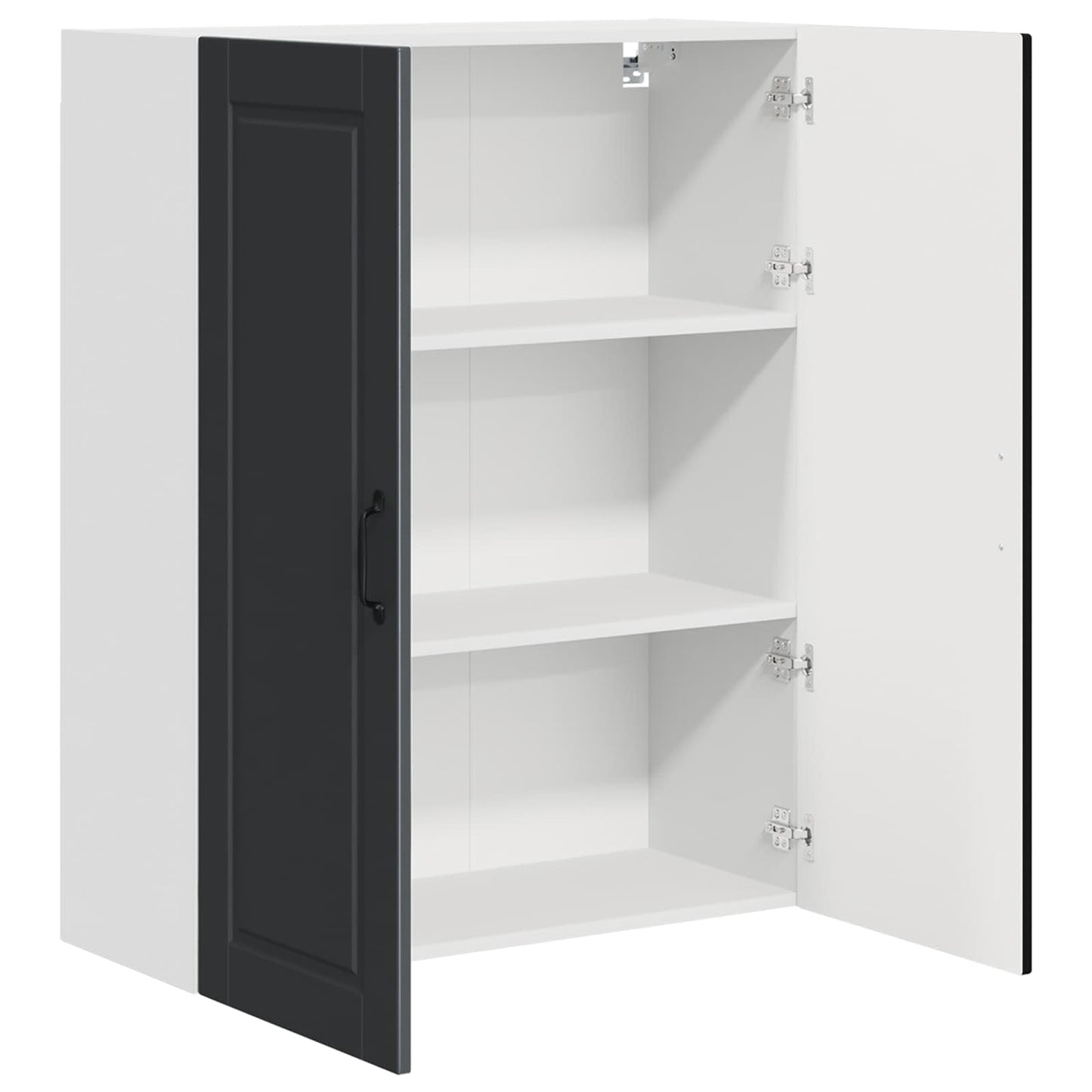 vidaXL Küchenschrank mit Regal Schwarz 80 x 31 x 100 cm Holzwerkstoff