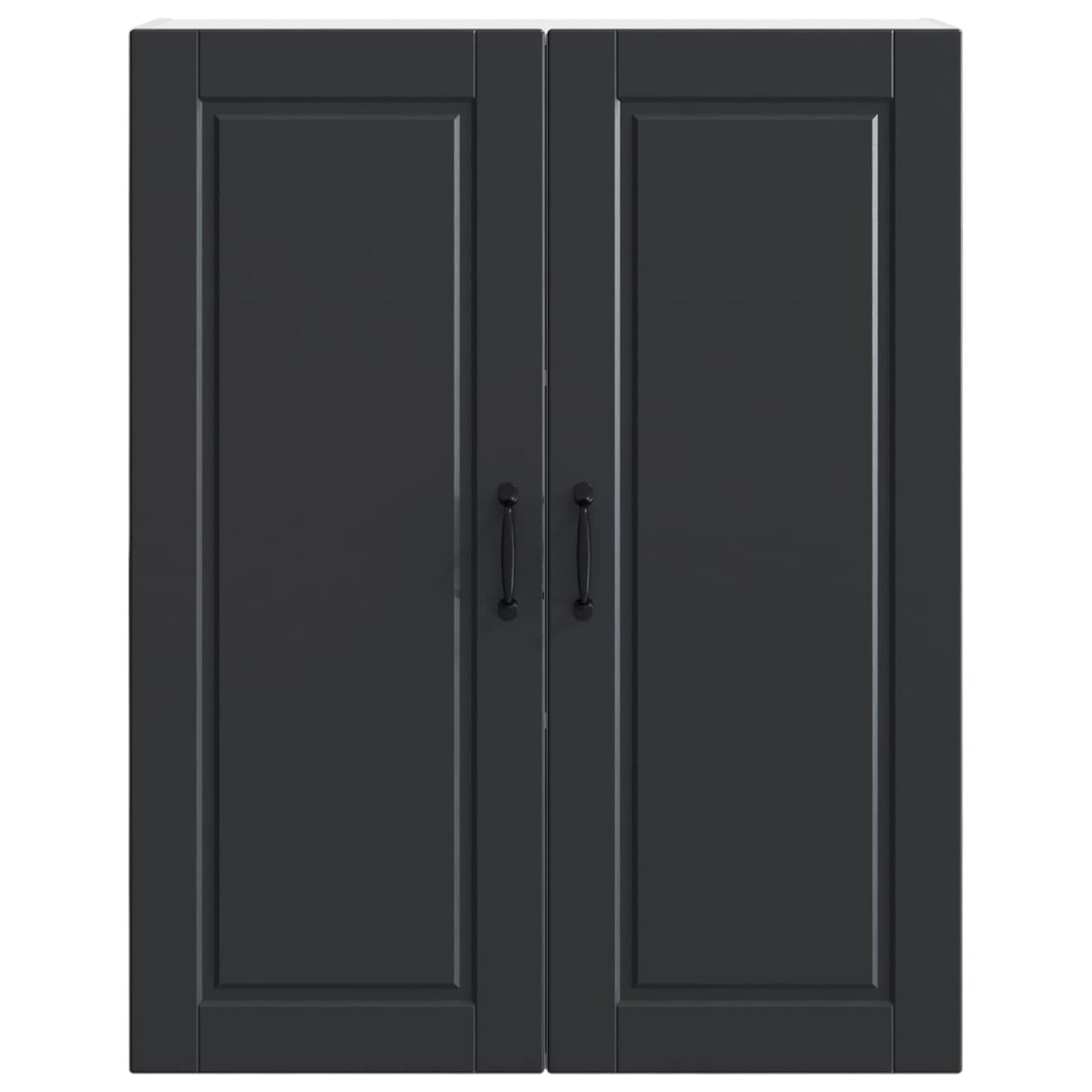 vidaXL Küchenschrank mit Regal Schwarz 80 x 31 x 100 cm Holzwerkstoff