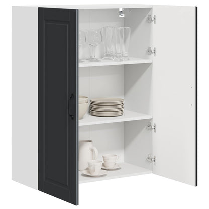 vidaXL Küchenschrank mit Regal Schwarz 80 x 31 x 100 cm Holzwerkstoff