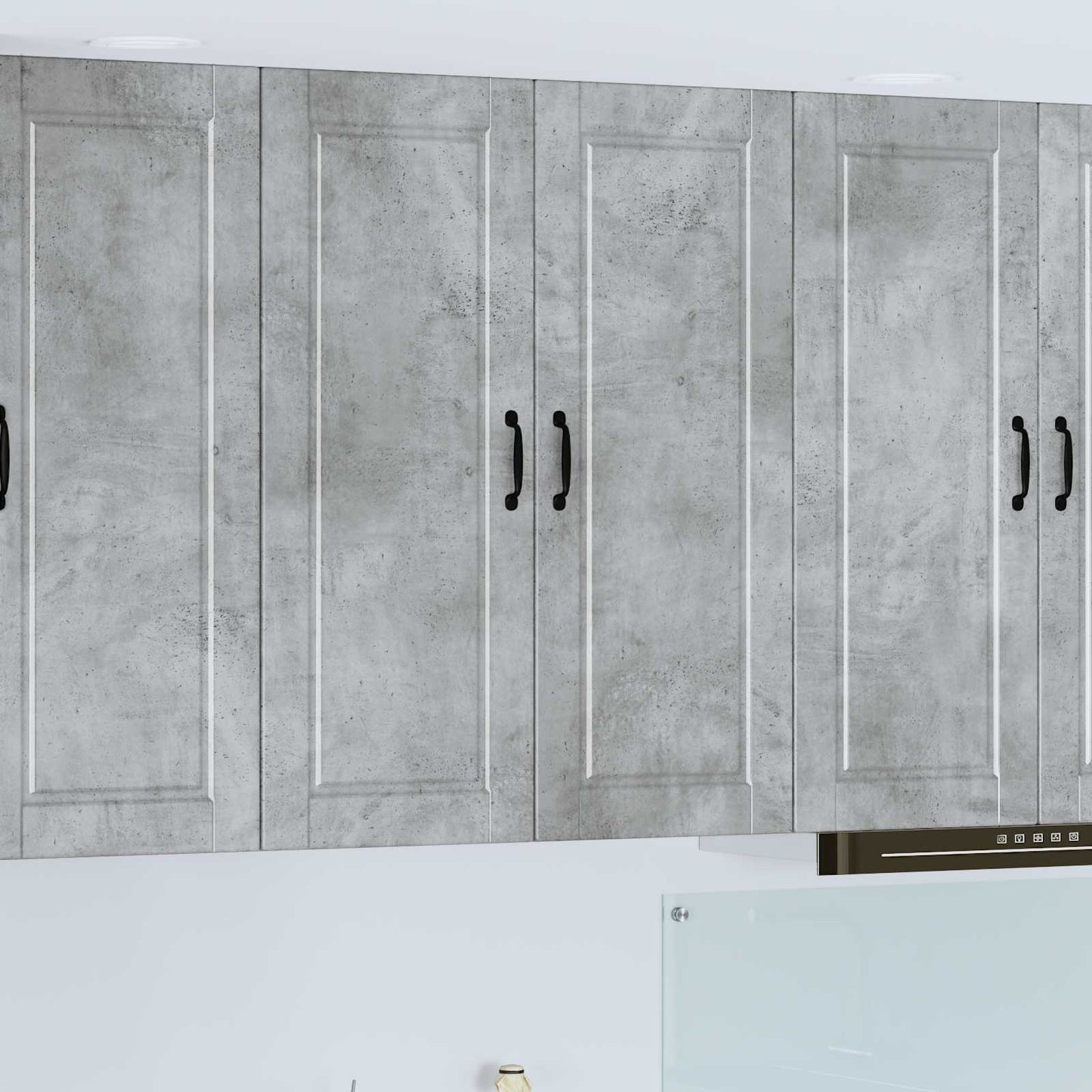 vidaXL Küchenschrank mit Tür Beton Grau 80 x 31 x 100 cm Holzwerkstoff