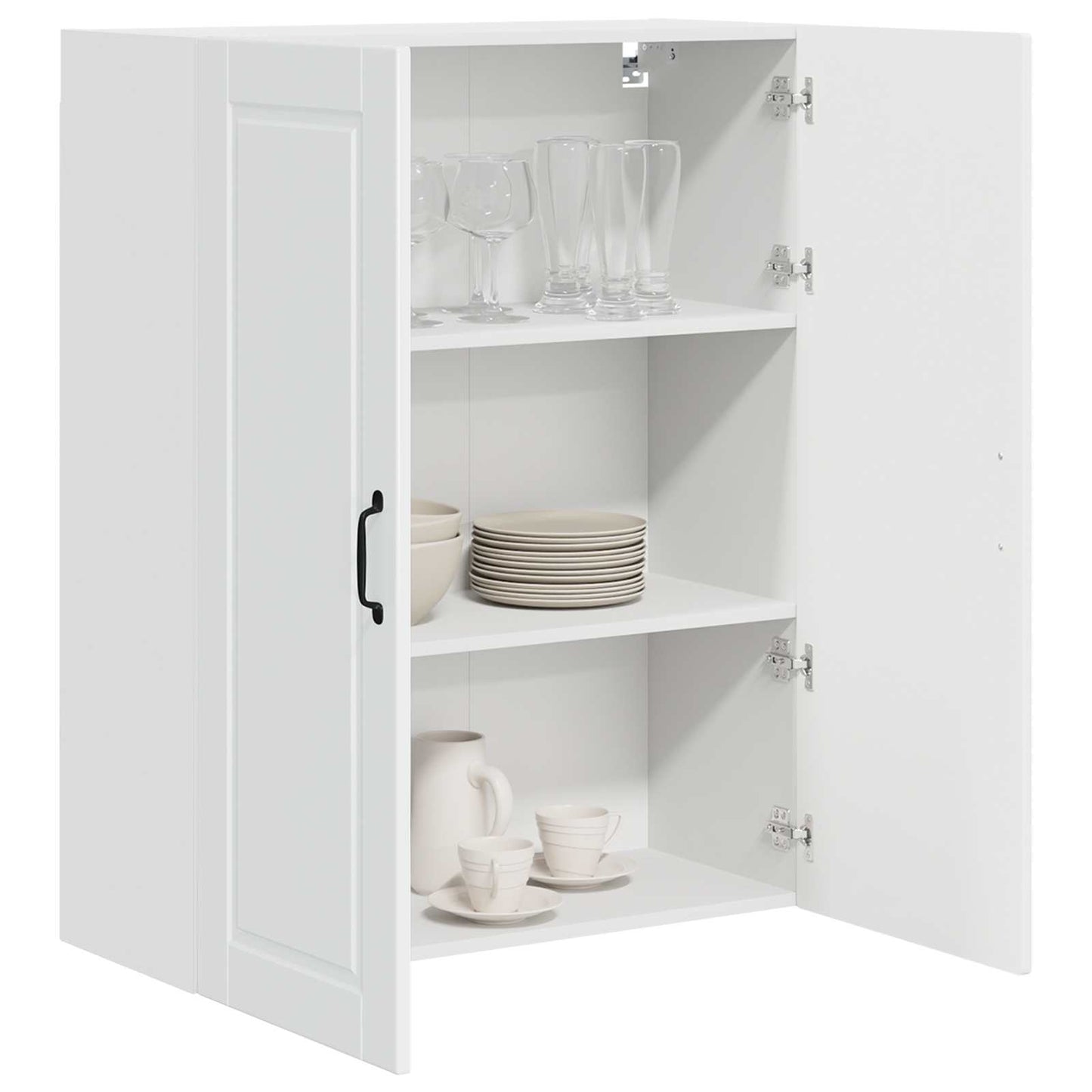 vidaXL Küchenschrank Hochglanz Weiß 80 x 31 x 100 cm Holzwerkstoff