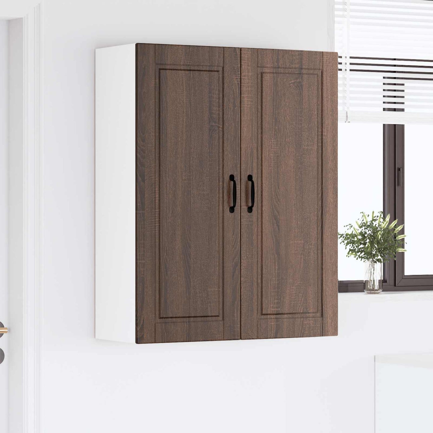 vidaXL Küchenschrank Braun Eichen-Optik 80 x 31 x 100 cm Holzwerkstoff
