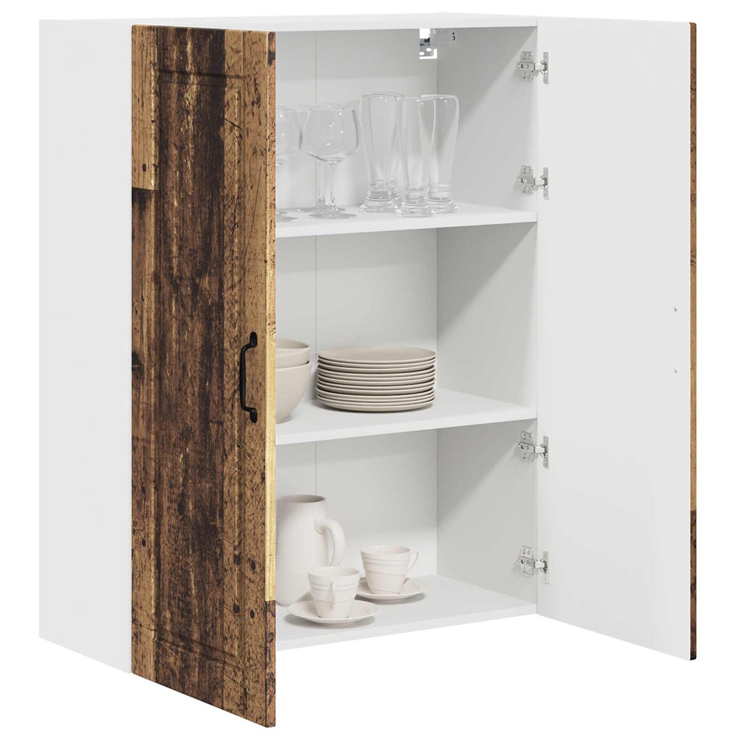 vidaXL Küchenschrank mit Regal Altholz 80 x 31 x 100 cm Holzwerkstoff