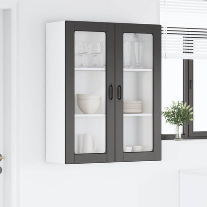 vidaXL Küchenschrank mit Regal Schwarz 80 x 31 x 100 cm Holzwerkstoff