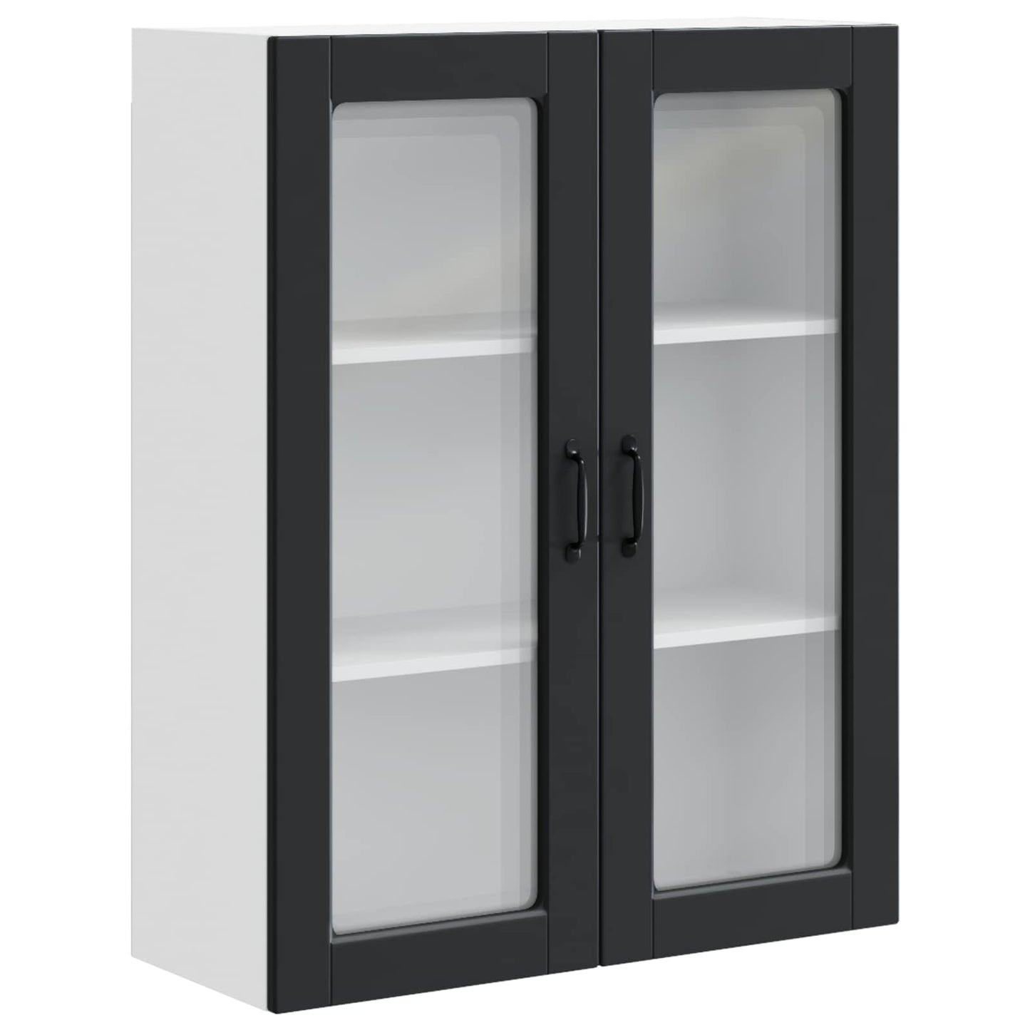 vidaXL Küchenschrank mit Regal Schwarz 80 x 31 x 100 cm Holzwerkstoff
