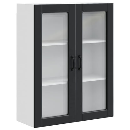 vidaXL Küchenschrank mit Regal Schwarz 80 x 31 x 100 cm Holzwerkstoff