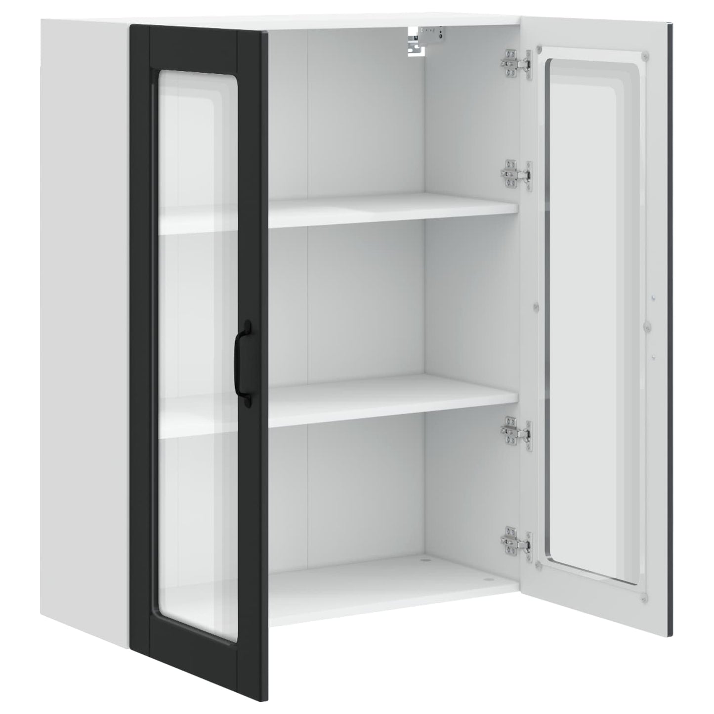 vidaXL Küchenschrank mit Regal Schwarz 80 x 31 x 100 cm Holzwerkstoff