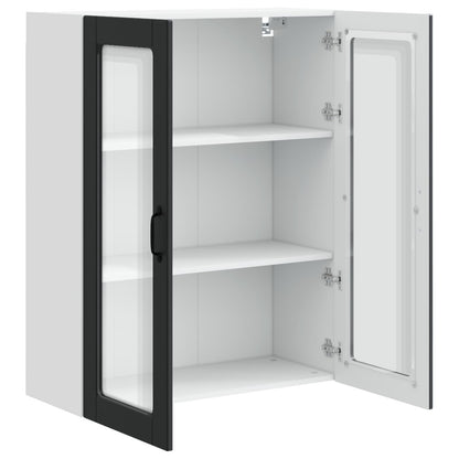 vidaXL Küchenschrank mit Regal Schwarz 80 x 31 x 100 cm Holzwerkstoff