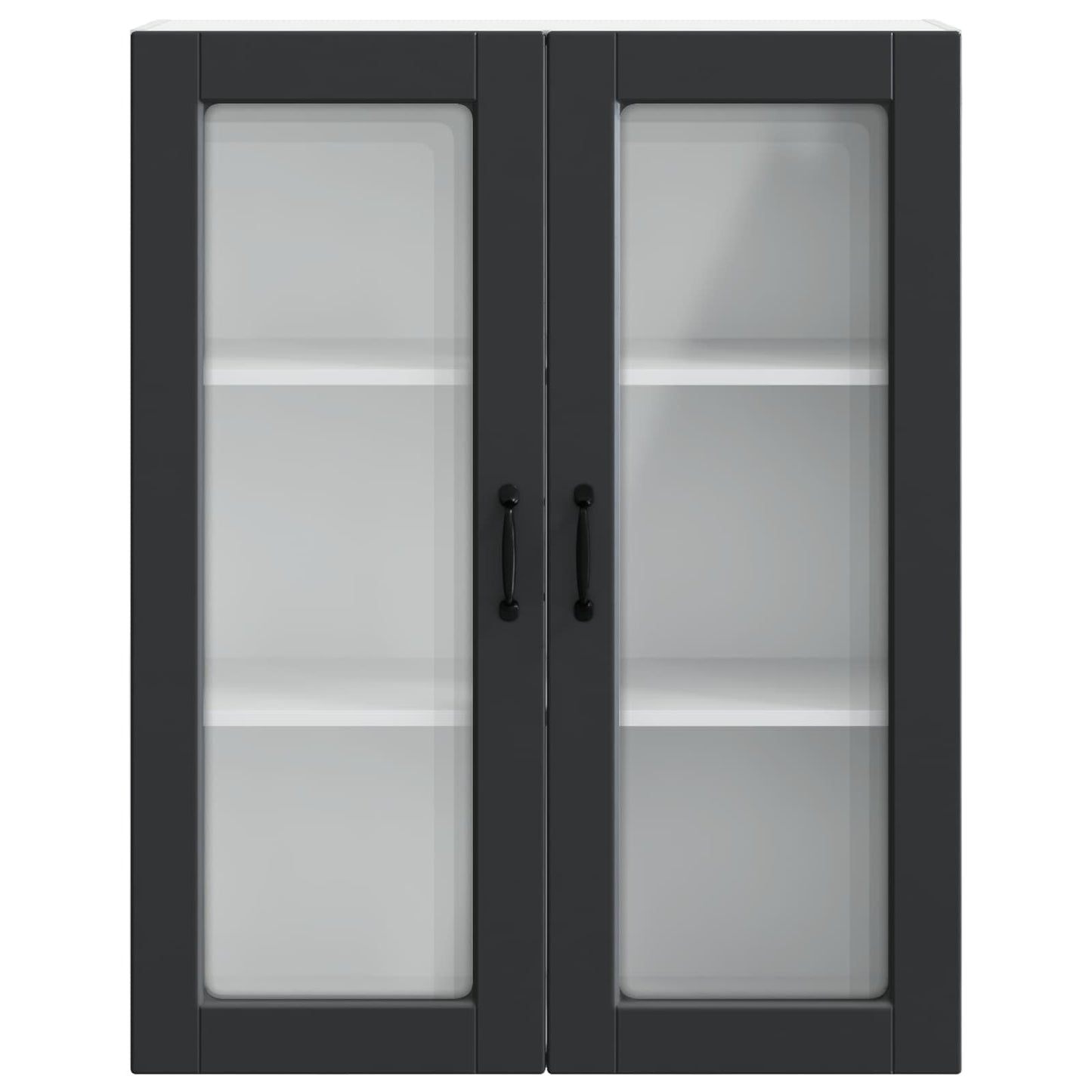 vidaXL Küchenschrank mit Regal Schwarz 80 x 31 x 100 cm Holzwerkstoff