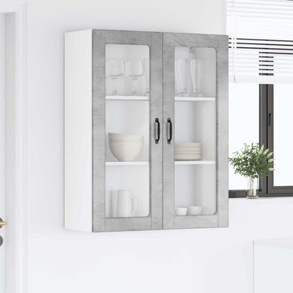 vidaXL Küchenschrank mit Tür Beton Grau 80 x 31 x 100 cm Holzwerkstoff