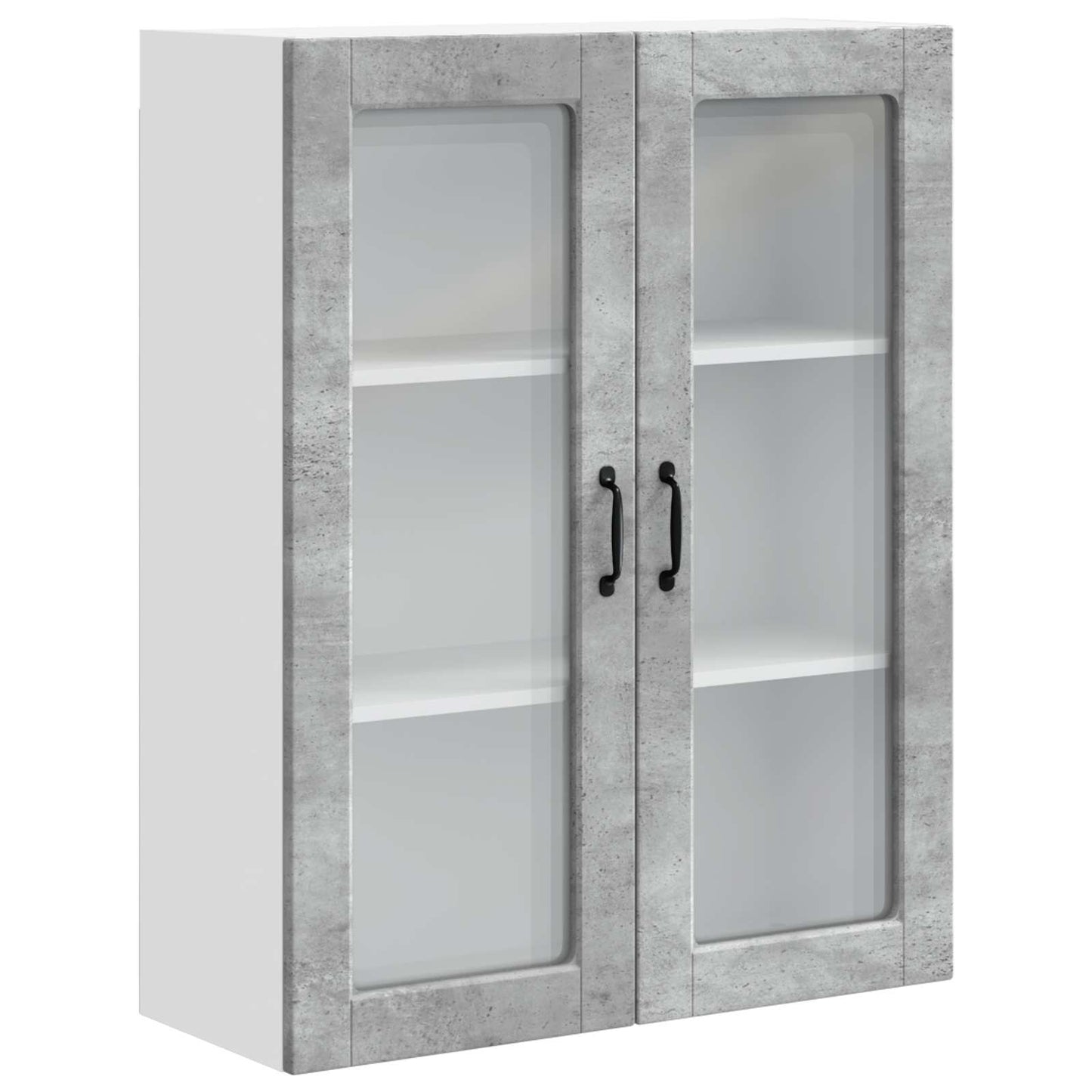 vidaXL Küchenschrank mit Tür Beton Grau 80 x 31 x 100 cm Holzwerkstoff