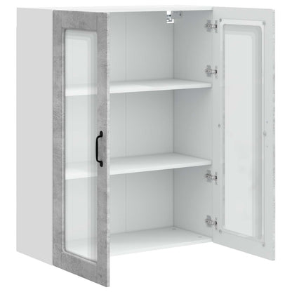 vidaXL Küchenschrank mit Tür Beton Grau 80 x 31 x 100 cm Holzwerkstoff