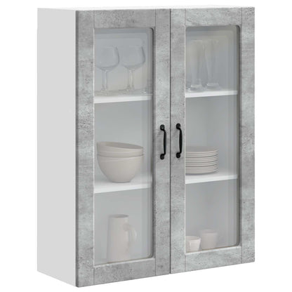 vidaXL Küchenschrank mit Tür Beton Grau 80 x 31 x 100 cm Holzwerkstoff