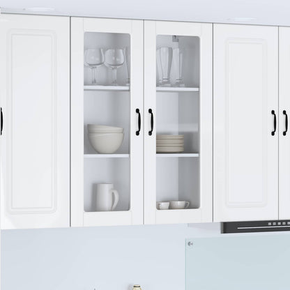 vidaXL Küchenschrank Hochglanz Weiß 80 x 31 x 100 cm Holzwerkstoff