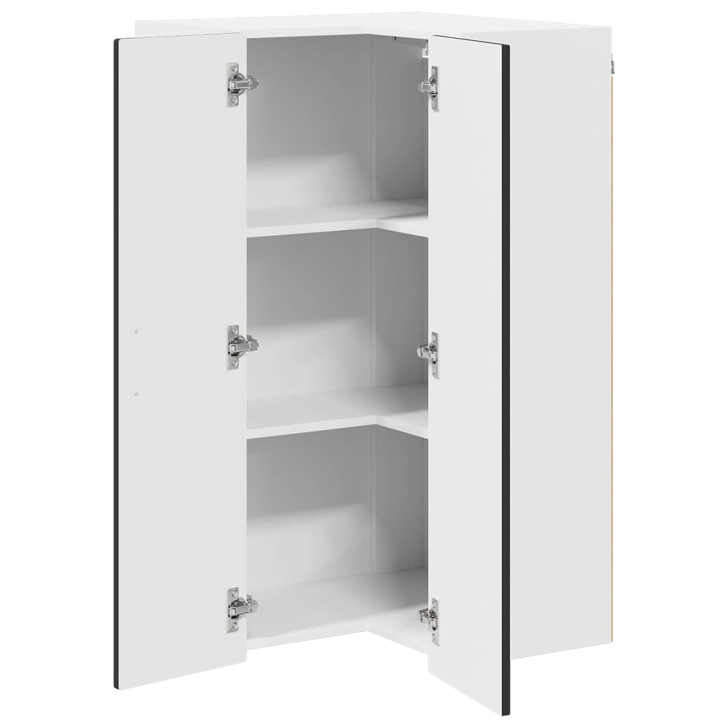 vidaXL Küchenschrank mit Regal Schwarz 57 x 57 x 100 cm Holzwerkstoff