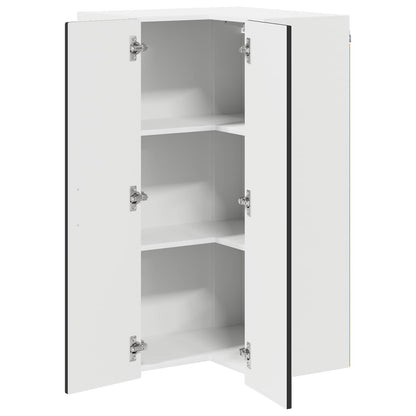 vidaXL Küchenschrank mit Regal Schwarz 57 x 57 x 100 cm Holzwerkstoff