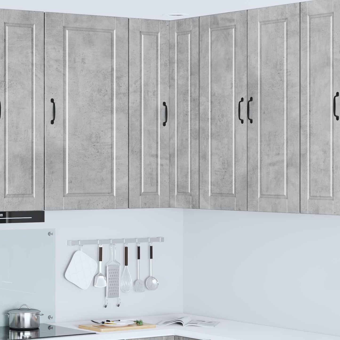vidaXL Küchenschrank mit Tür Beton Grau 57 x 57 x 100 cm Holzwerkstoff