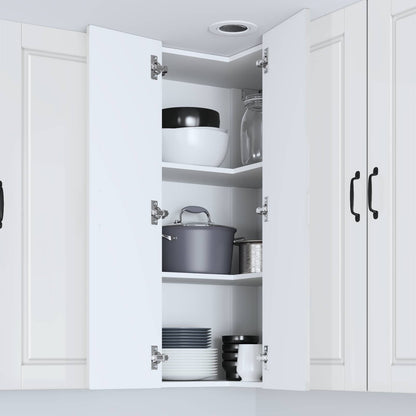 vidaXL Küchenschrank Hochglanz Weiß 57 x 57 x 100 cm Holzwerkstoff