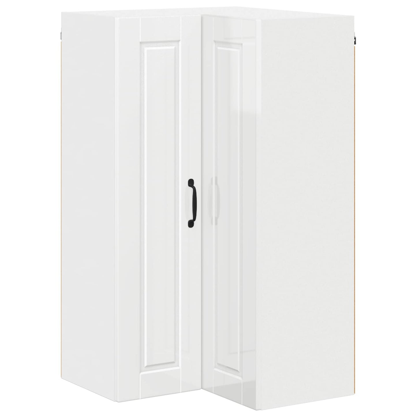 vidaXL Küchenschrank Hochglanz Weiß 57 x 57 x 100 cm Holzwerkstoff
