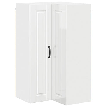 vidaXL Küchenschrank Hochglanz Weiß 57 x 57 x 100 cm Holzwerkstoff