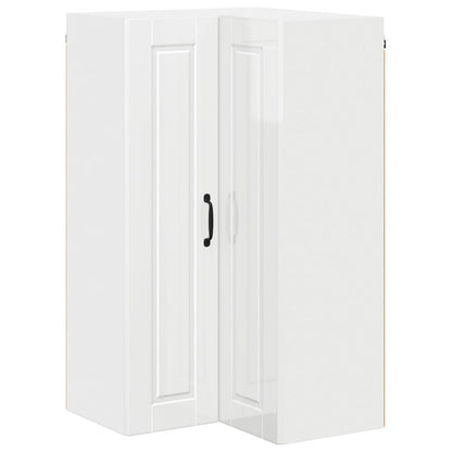 vidaXL Küchenschrank Hochglanz Weiß 57 x 57 x 100 cm Holzwerkstoff
