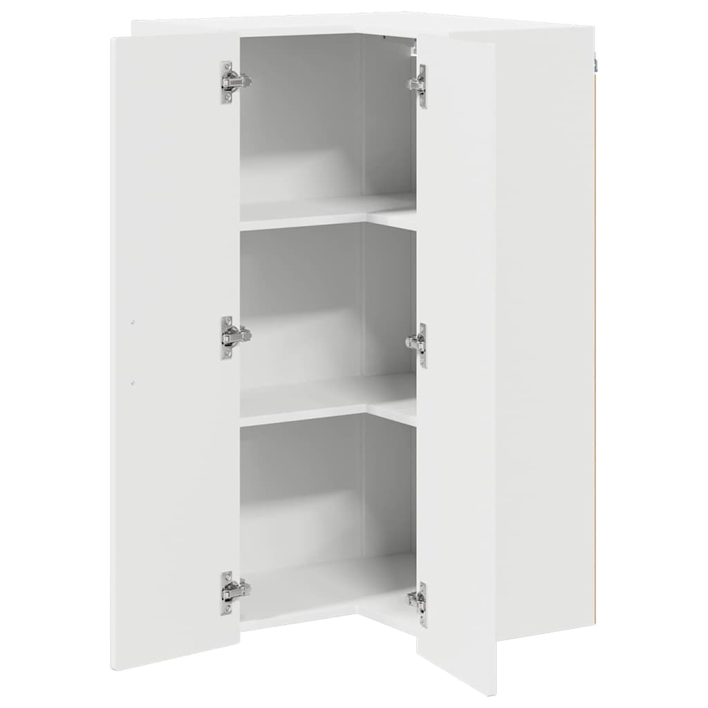 vidaXL Küchenschrank Hochglanz Weiß 57 x 57 x 100 cm Holzwerkstoff