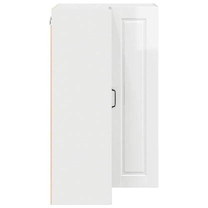 vidaXL Küchenschrank Hochglanz Weiß 57 x 57 x 100 cm Holzwerkstoff
