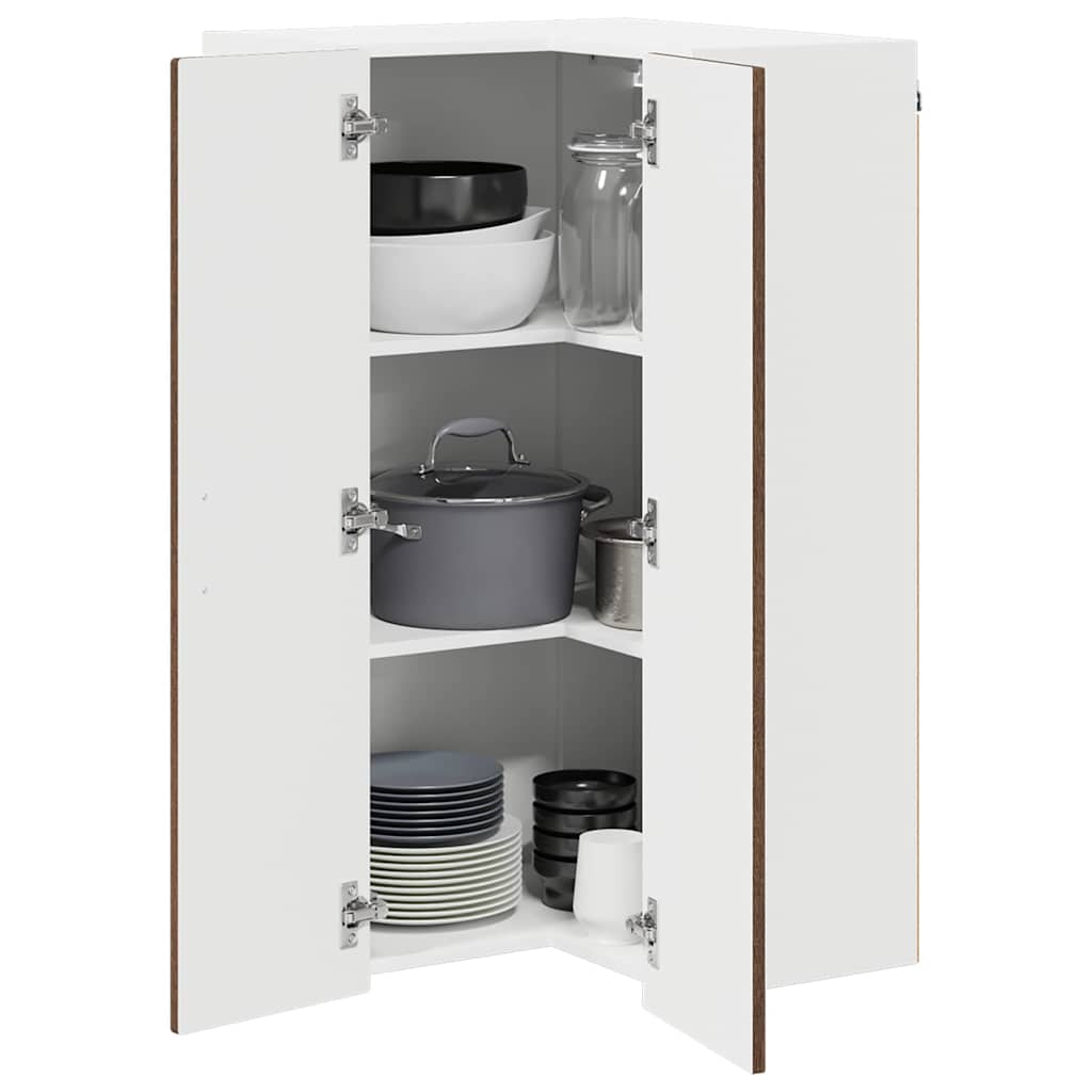 vidaXL Küchenschrank Braun Eichen-Optik 57 x 57 x 100 cm Holzwerkstoff