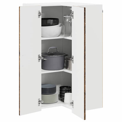 vidaXL Küchenschrank mit Regal Altholz 57 x 57 x 100 cm Holzwerkstoff