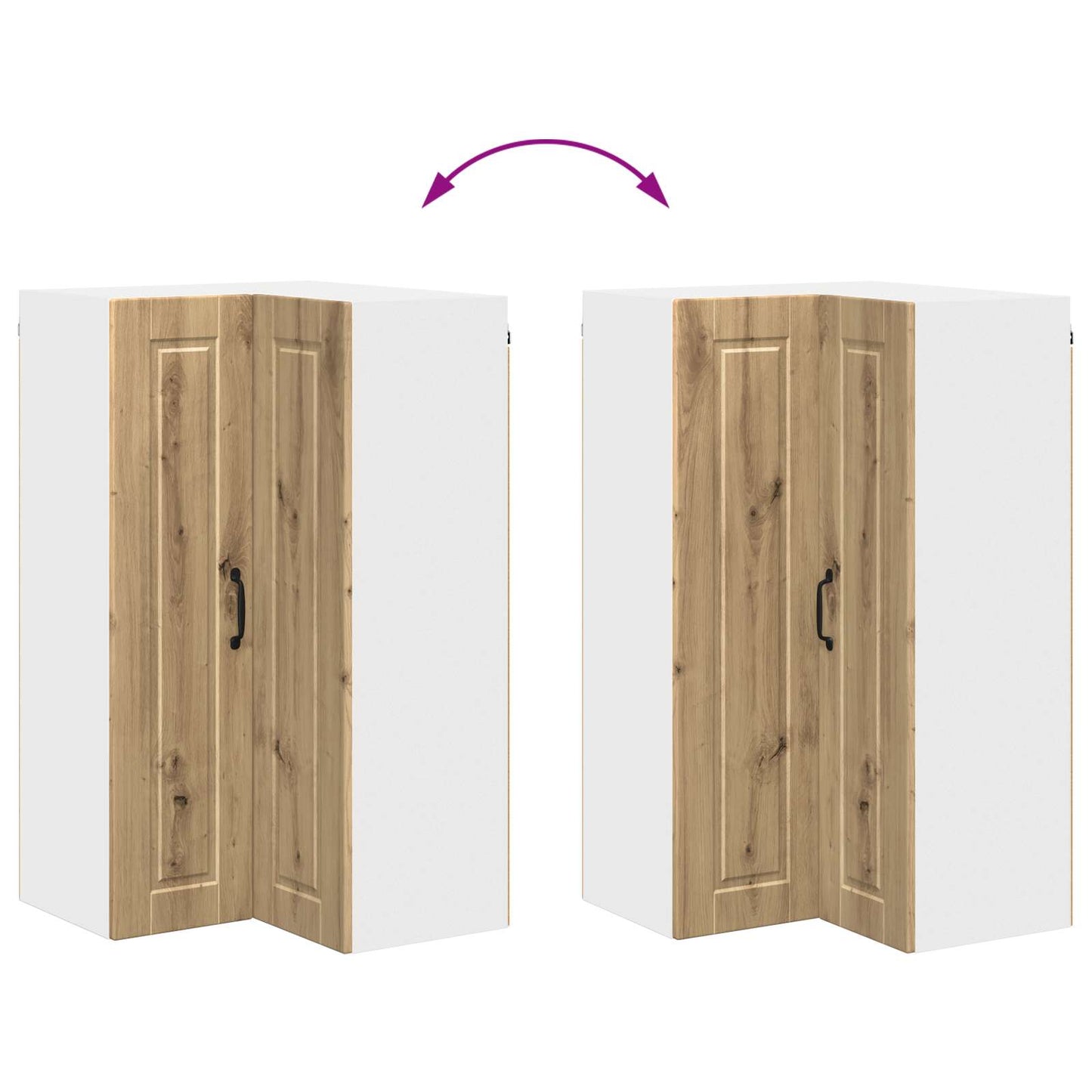 vidaXL Küchenschrank Artisan-Eiche 57 x 57 x 100 cm Holzwerkstoff