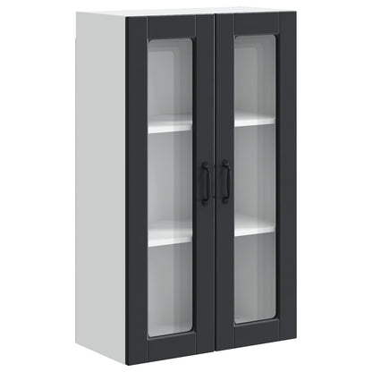 vidaXL Küchenschrank mit Regal Schwarz 60 x 31 x 100 cm Holzwerkstoff