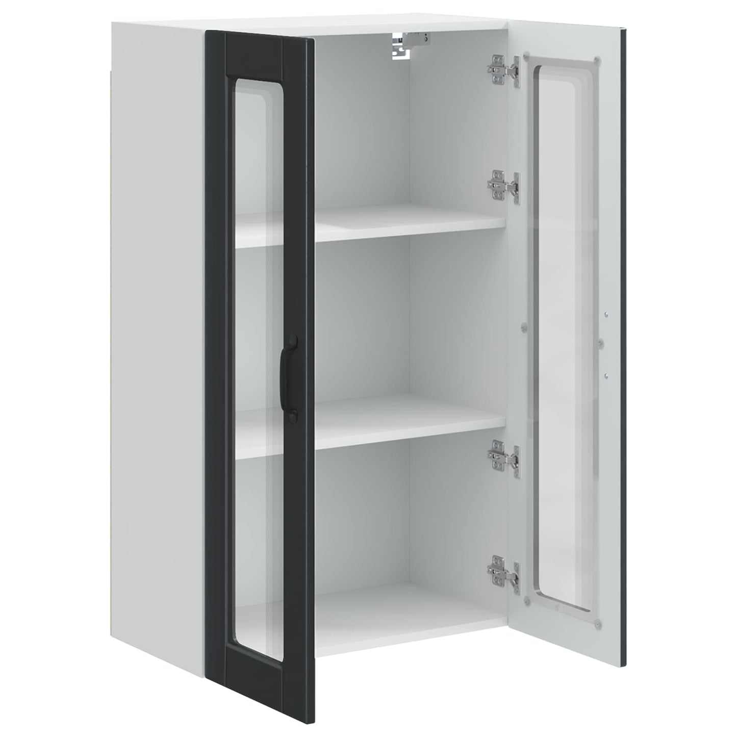 vidaXL Küchenschrank mit Regal Schwarz 60 x 31 x 100 cm Holzwerkstoff