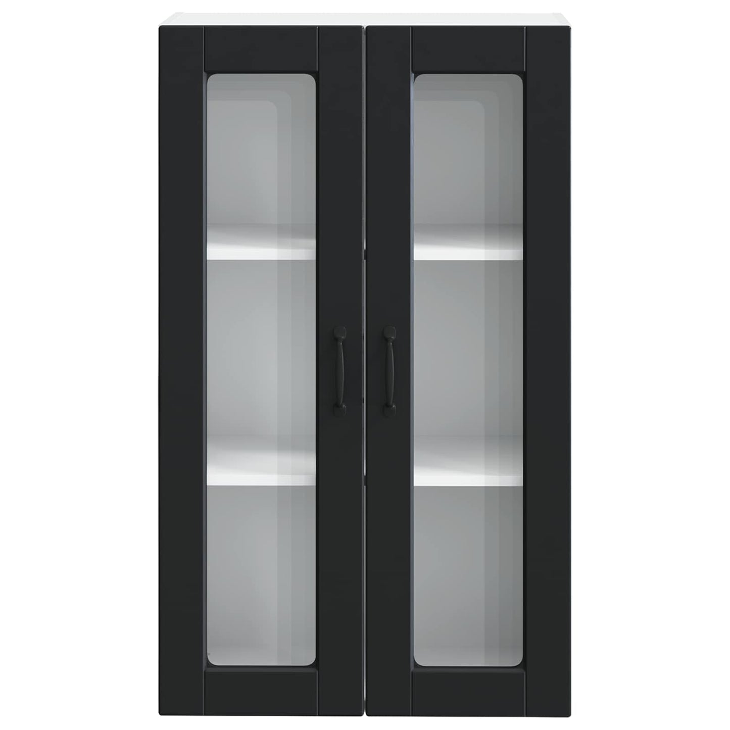 vidaXL Küchenschrank mit Regal Schwarz 60 x 31 x 100 cm Holzwerkstoff