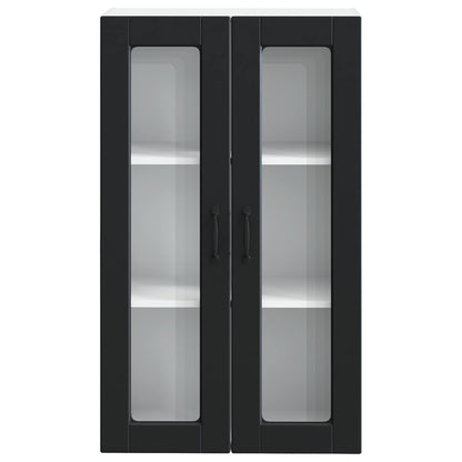 vidaXL Küchenschrank mit Regal Schwarz 60 x 31 x 100 cm Holzwerkstoff