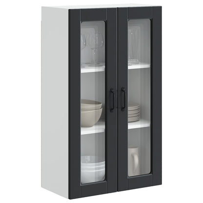 vidaXL Küchenschrank mit Regal Schwarz 60 x 31 x 100 cm Holzwerkstoff