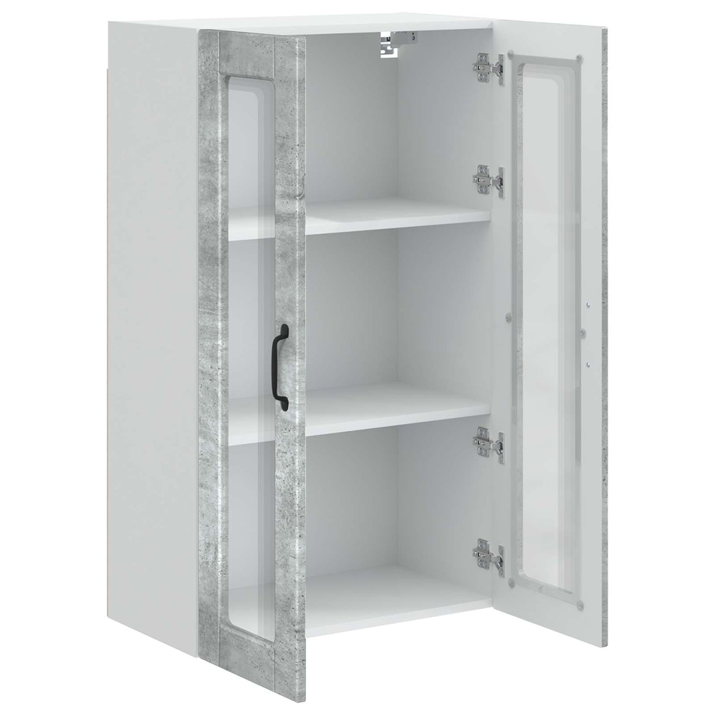 vidaXL Küchenschrank mit Tür Beton Grau 60 x 31 x 100 cm Holzwerkstoff
