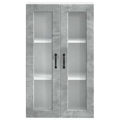 vidaXL Küchenschrank mit Tür Beton Grau 60 x 31 x 100 cm Holzwerkstoff