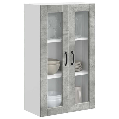 vidaXL Küchenschrank mit Tür Beton Grau 60 x 31 x 100 cm Holzwerkstoff