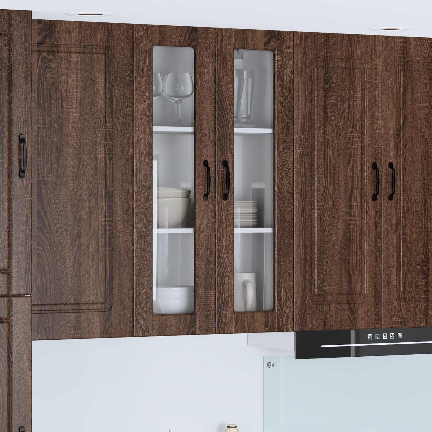 vidaXL Küchenschrank Braun Eichen-Optik 60 x 31 x 100 cm Holzwerkstoff