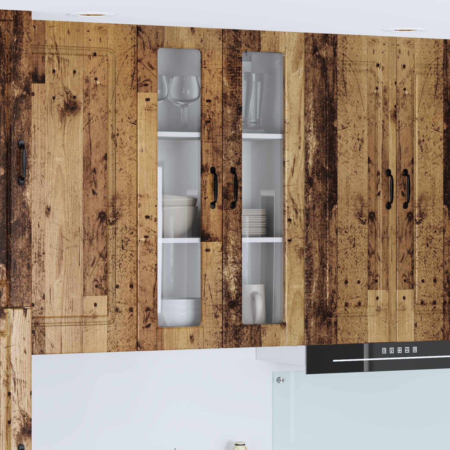 vidaXL Küchenschrank mit Regal Altholz 60 x 31 x 100 cm Holzwerkstoff