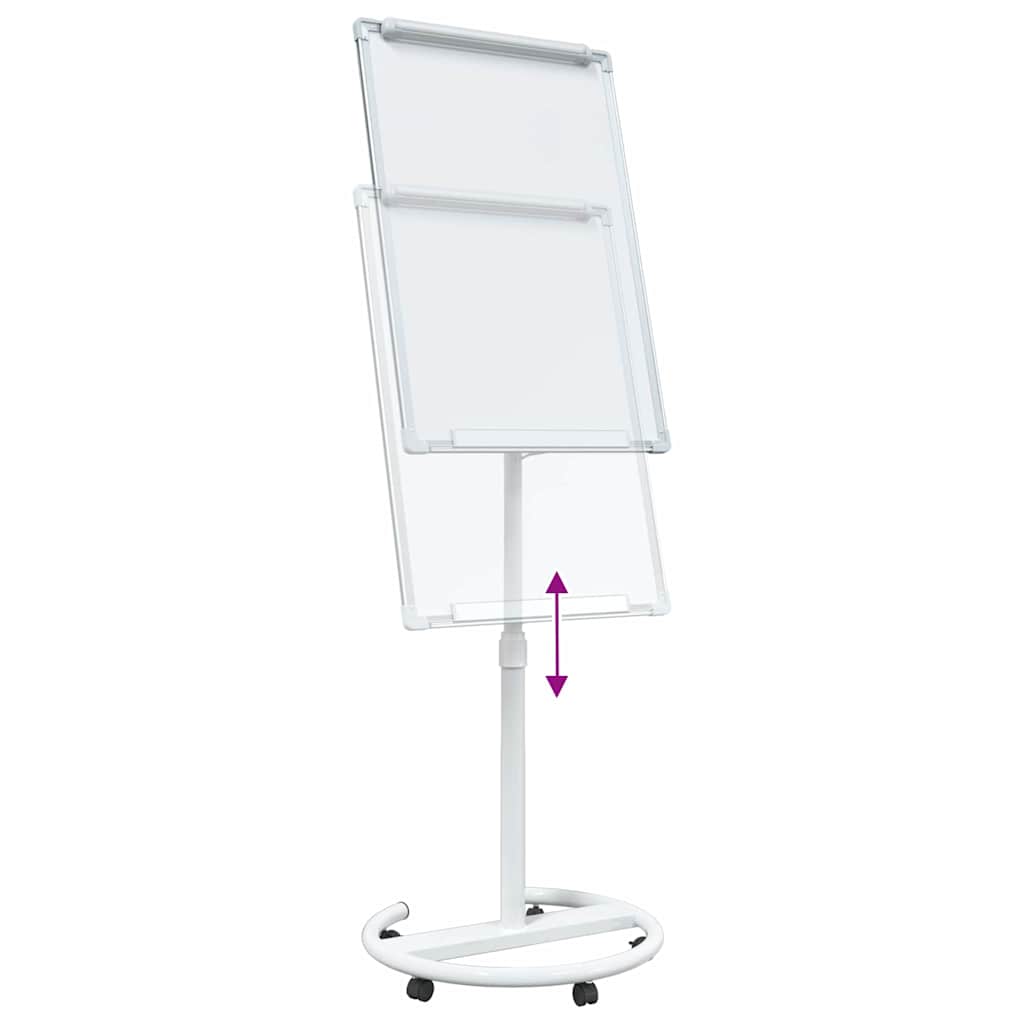 Magnetisches Whiteboard Grau und Weiß 62 x 62,5 x 197 cm EPS