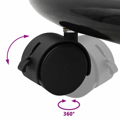 Magnetisches Whiteboard Schwarz und Weiß 62 x 62,5 x 197 cm EPS