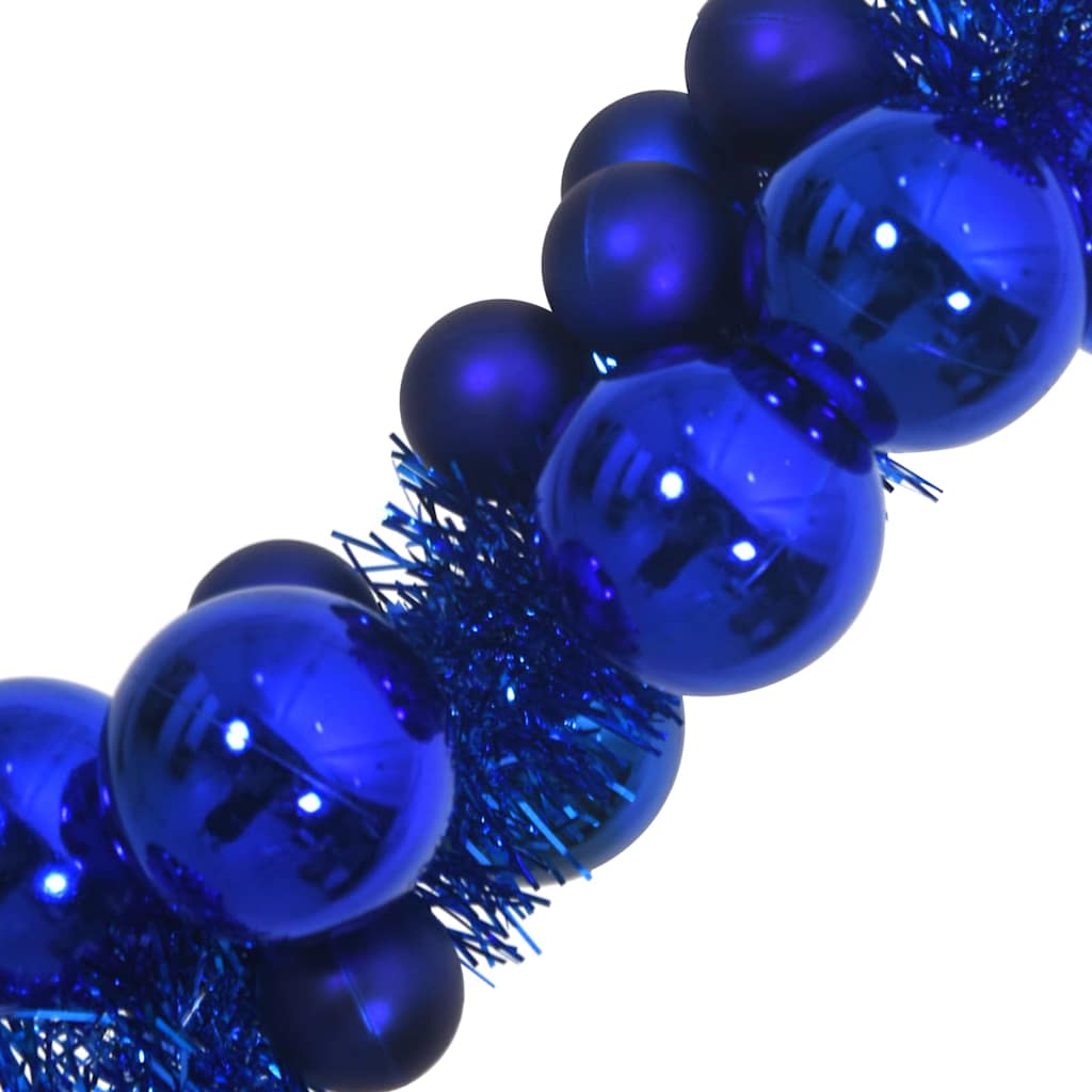 Weihnachtskugelgirlande Blau 186 cm Polystyrol
