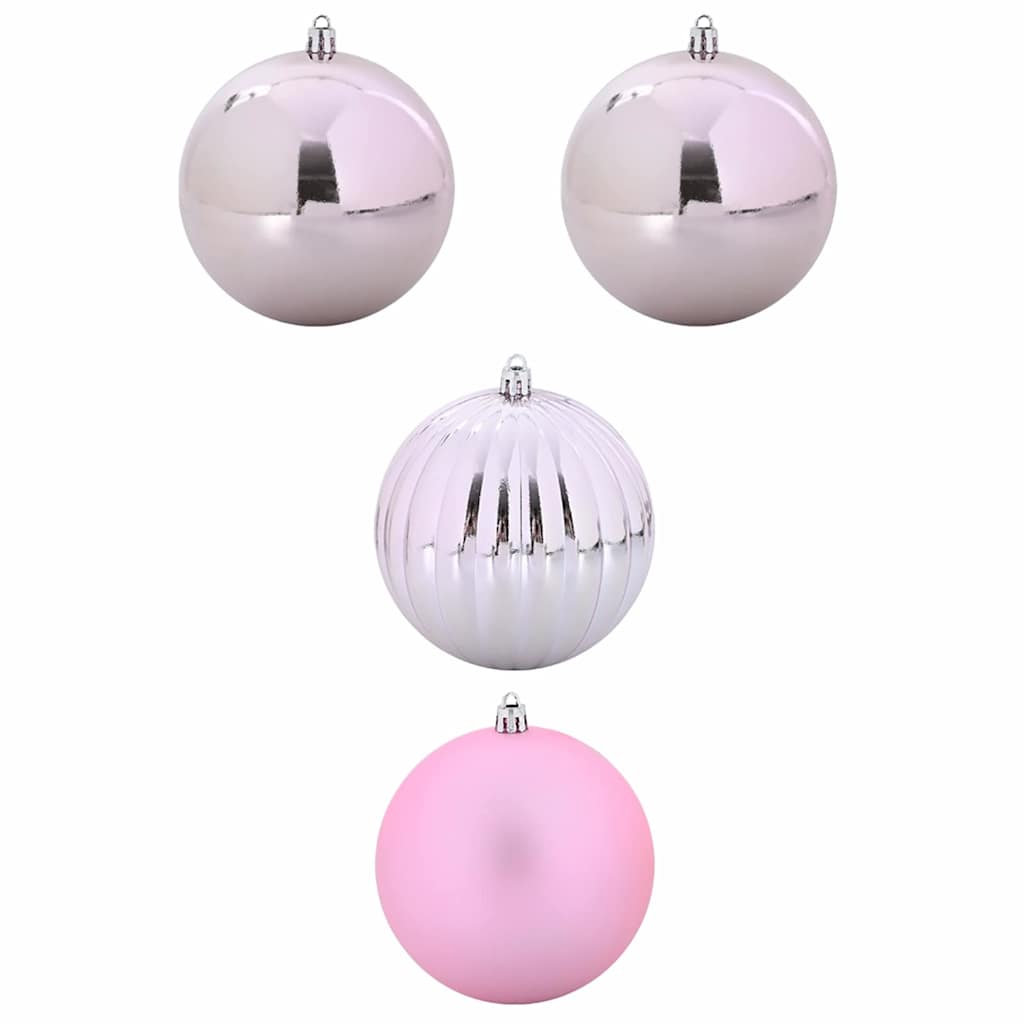 Weihnachtsbaumkugel Set XXL 4 pcs Rosa Kunststoff