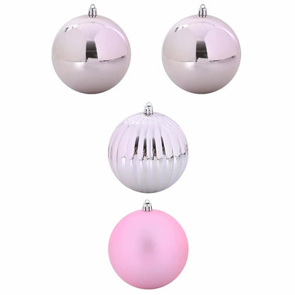 Weihnachtsbaumkugel Set XXL 4 pcs Rosa Kunststoff