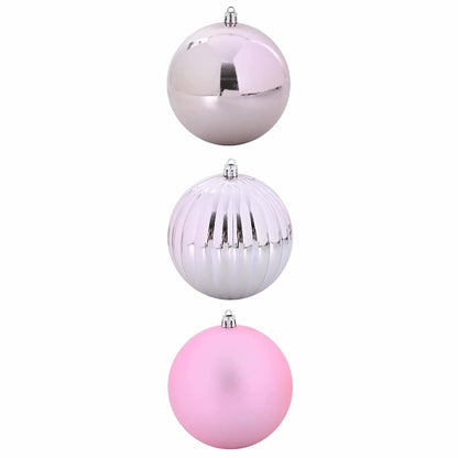 Weihnachtsbaumkugel Set XXL 3 pcs Rosa Kunststoff