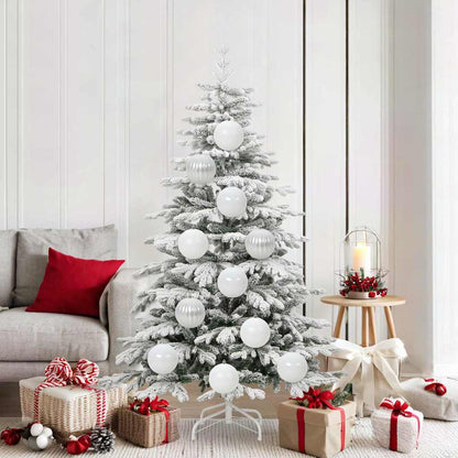 Weihnachtsbaumkugel Set XL 9 pcs Weiß Kunststoff