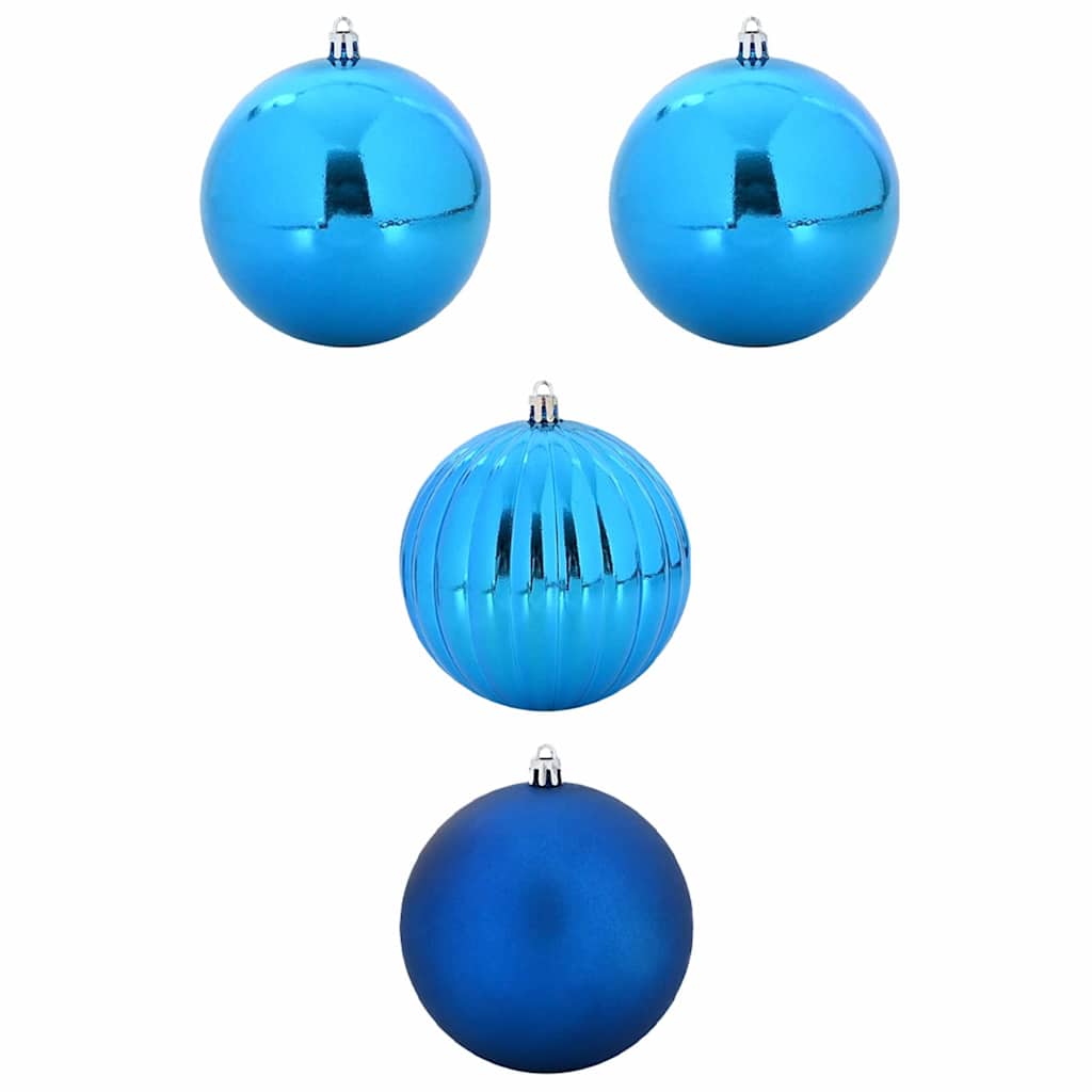 Weihnachtsbaumkugel Set XXL 4 pcs Blau Kunststoff